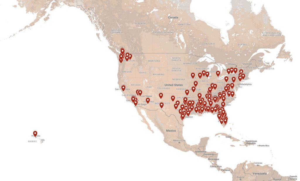 National Account Static Map