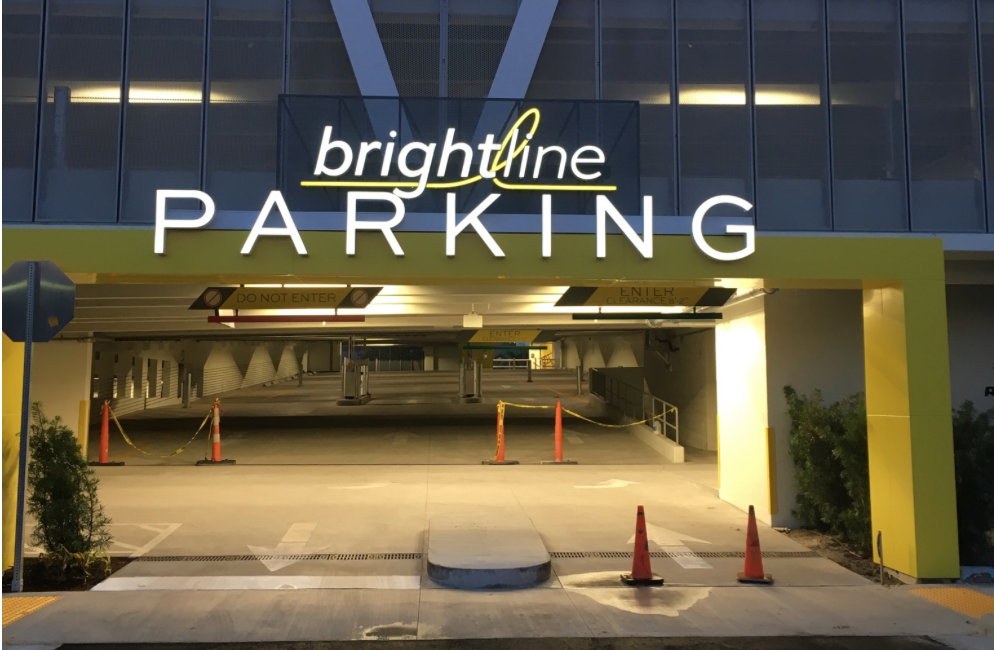 parking garage signs