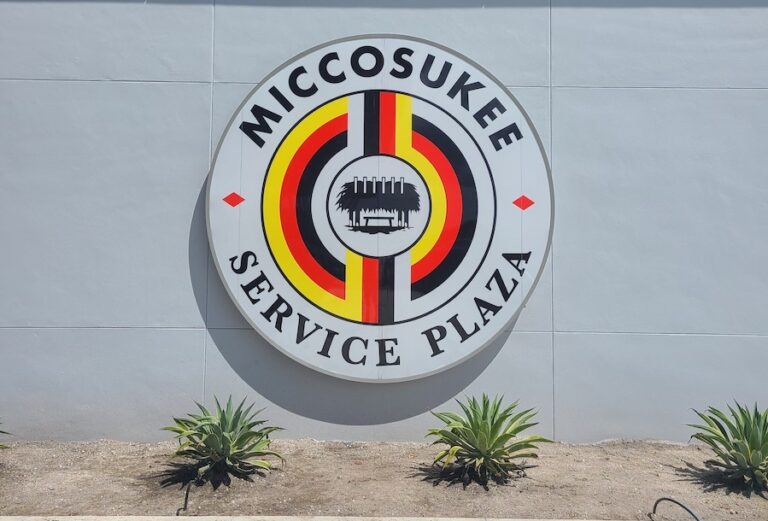Miccosukee Indian Tribe Service Plaza Creative Sign Designs